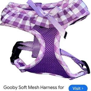Goody Purple Checkered Dog/cat Harness size XS